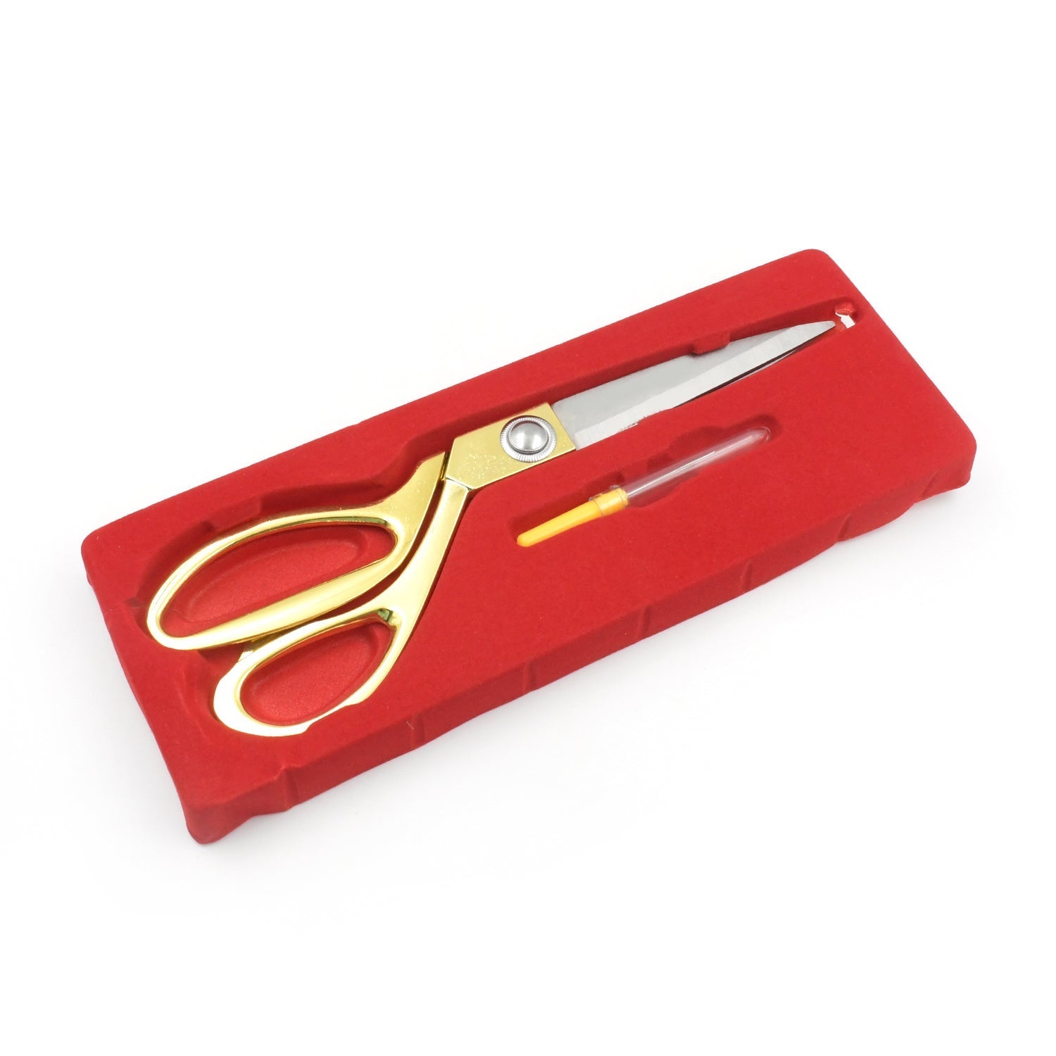 1543 Stainless Steel Tailoring Scissor Sharp Cloth Cutting for Professionals, Stainless Steel Sharp Tailor Scissors Clothing Scissors Professional Heavy Duty Dressmaking Shears Sewing Tailor (Golden)(9.5 Inch)