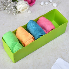 236 5-Compartments Socks / Handkerchief / Underwear Storage Box Socks Drawer Closet Organizer Storage Boxes (pack of 4)