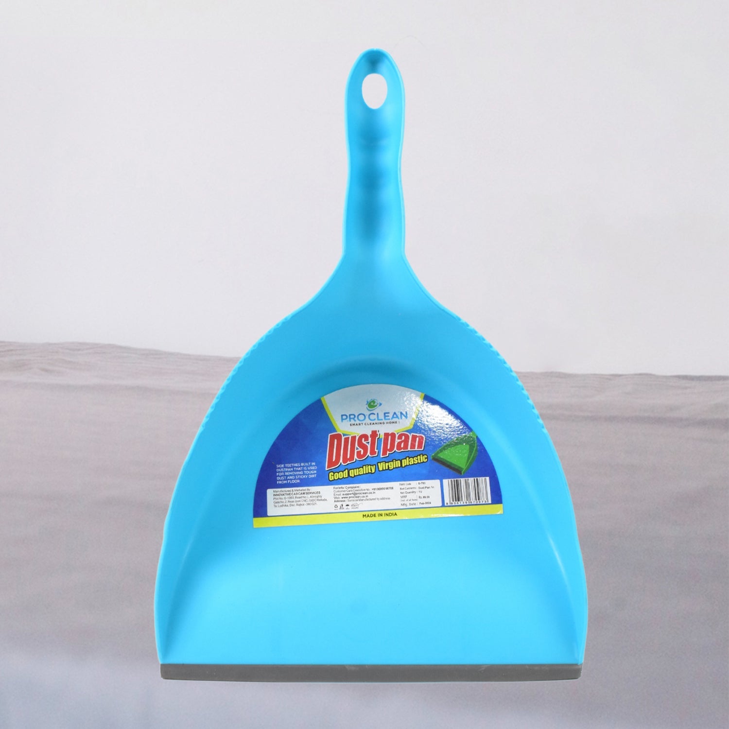 Heavy Plastic Dustpan with Handle (1 Pc)