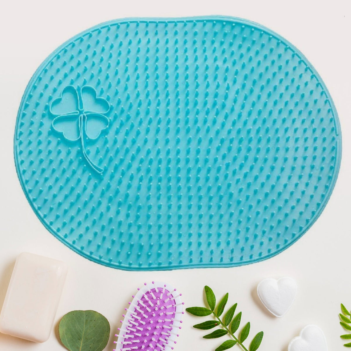 Silicone Bath Massage Cushion with Suction Cup (35×28 CM / 1 Pc)