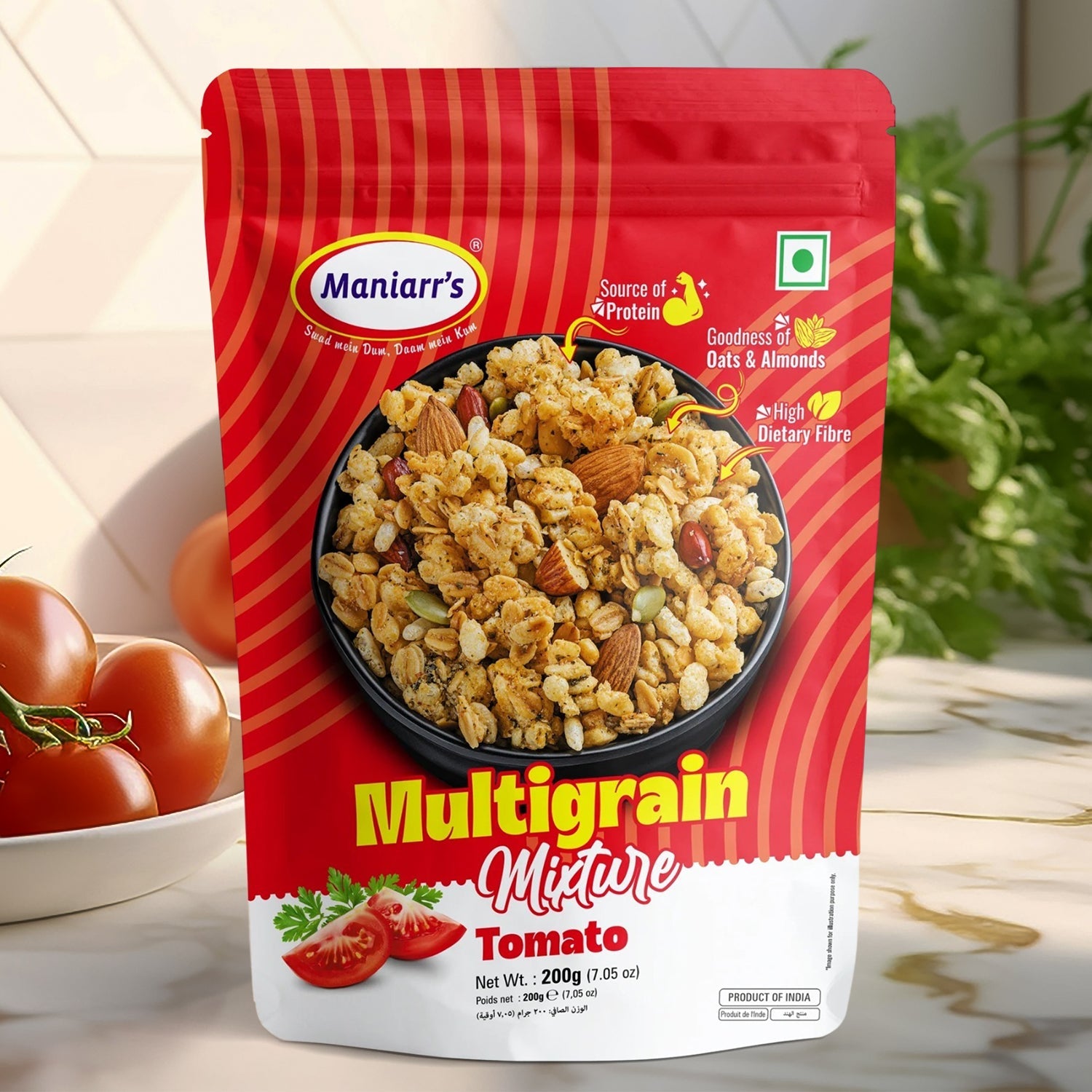 Maniarr's Tomato ROASTED MULTIGRAIN MIXTURE (200Gm)