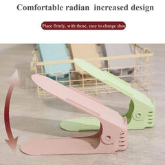 1336A ADJUSTABLE FOLDING SHOE SLOTS ORGANIZER . Chappal Stand DeoDap