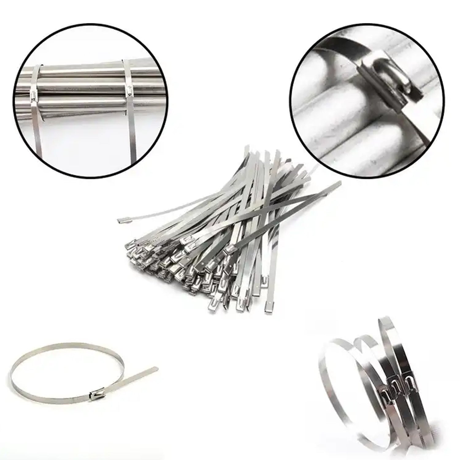 Stainless Steel Cable TIE  (4.6x100MM / 10 pcs Set)