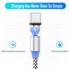 3 in 1 Magnetic Multi Charging Cable (1 Pc)