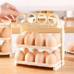 Plastic Foldable Egg Tray | 24 Grid Egg Storage Box (1 Pc)