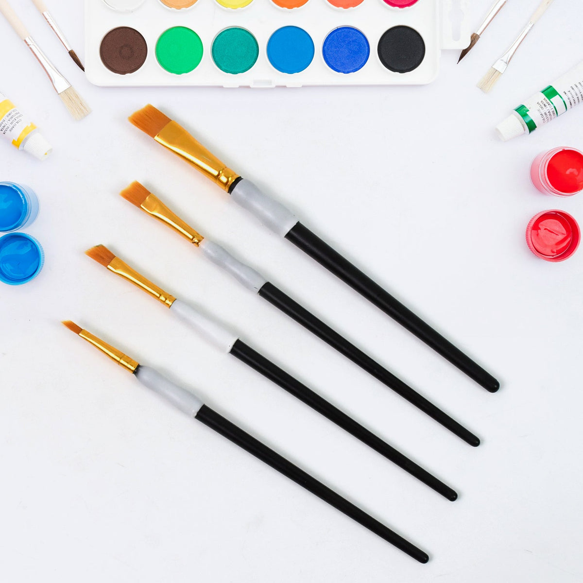 Premium Paint Brushes, Watercolor Acrylic Paint Brushes (4 Pcs Set)