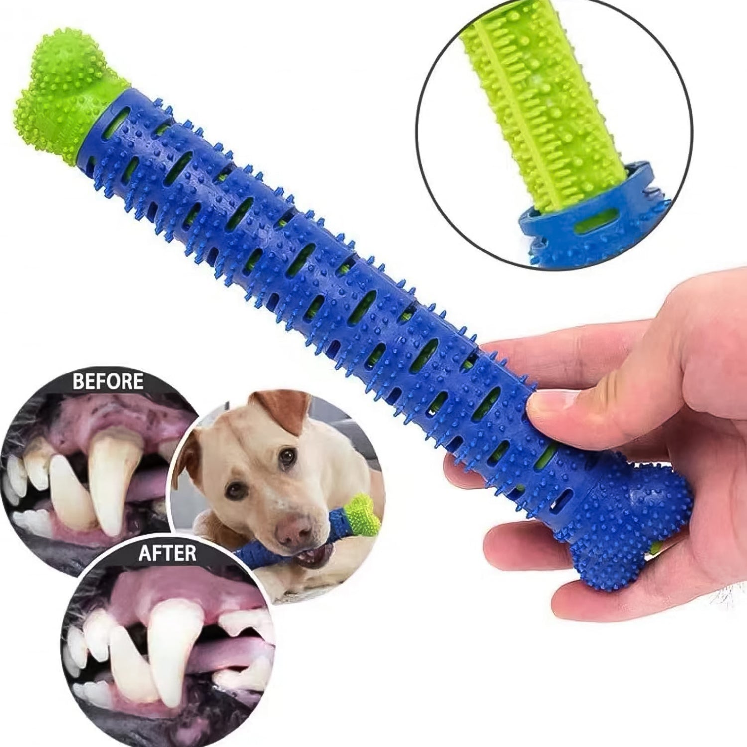 Dog Tooth Brush, Puppy Chew Toothbrush Stick Teeth Cleaning Dental Toys (1 Pc)