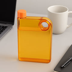 Notebook Style Slim Water Bottle (380 ml, Multicolor)
