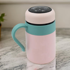 Smart Vacuum Insulated Water Bottle with LED Temperature Display & Gift Color Box (600 ML Approx)