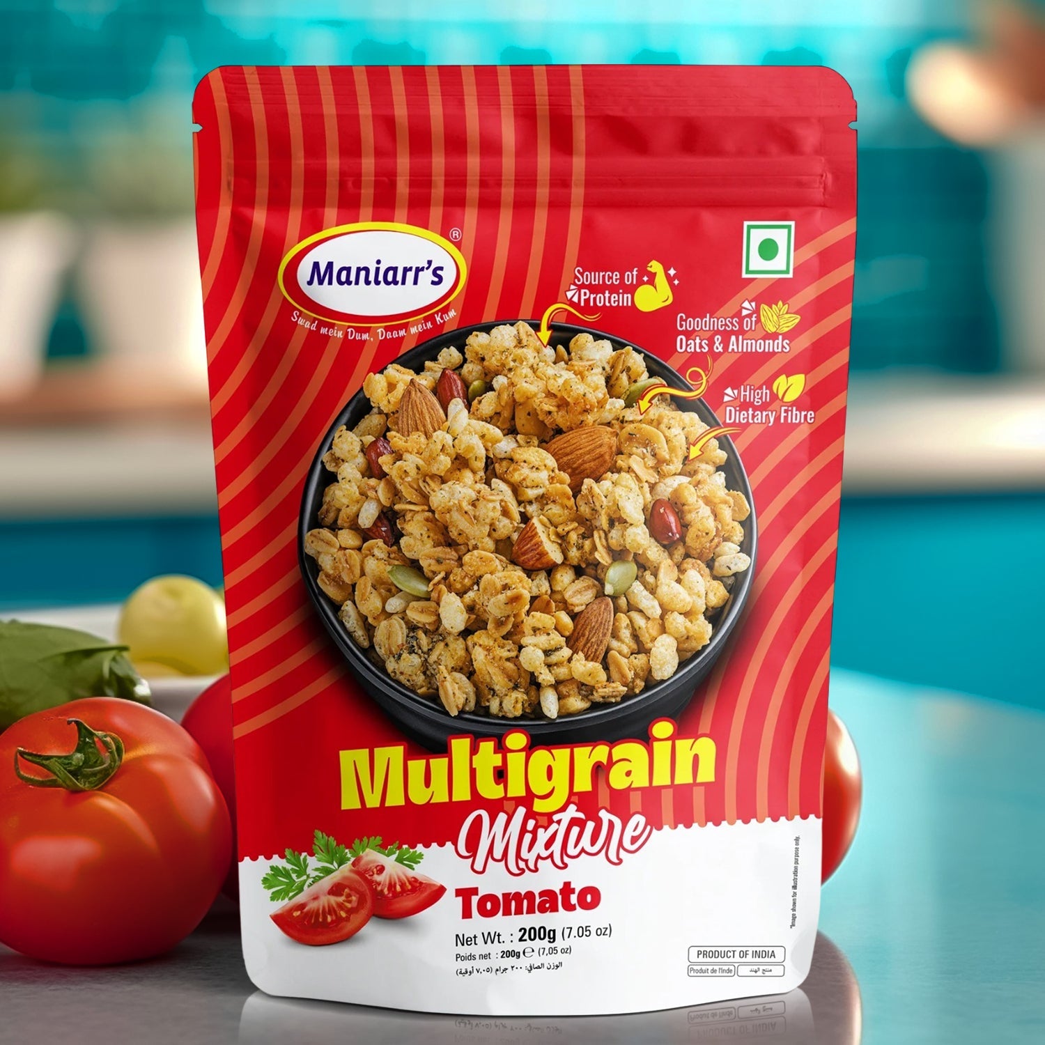 Maniarr's Tomato ROASTED MULTIGRAIN MIXTURE (200Gm)