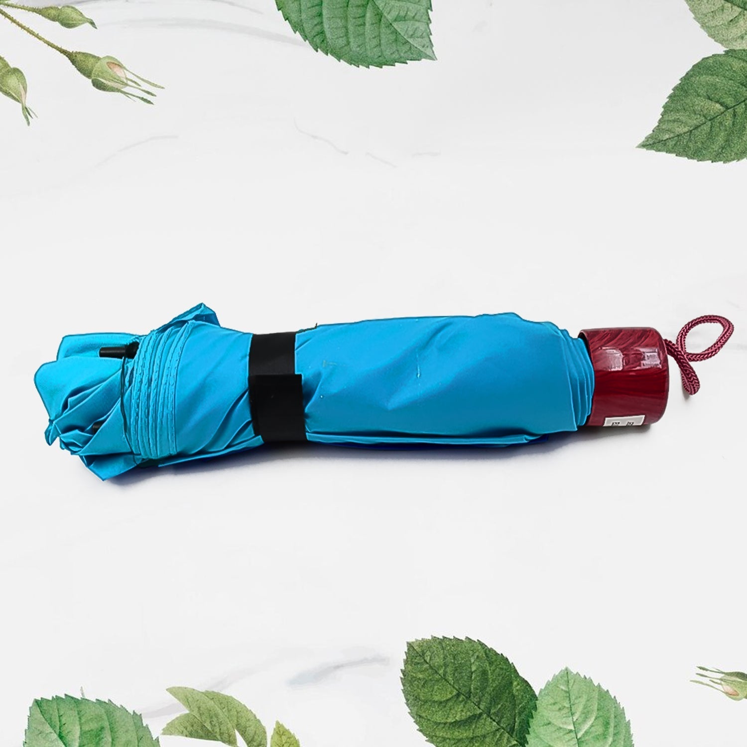 3-Fold Sun & Rain Protective Solid Foldable Umbrella (1 Pc / Mix Color)