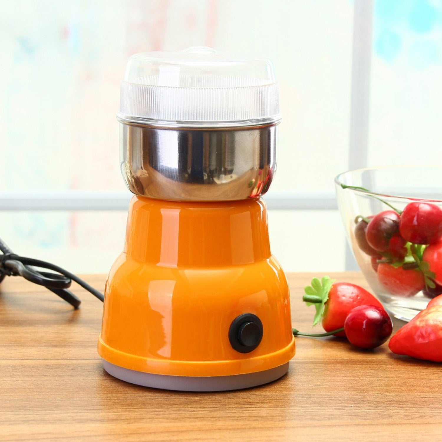 Multi Function Electric Small Food Grinder Grain Grinder (100-200w / 4 Blade / 1 Pc)