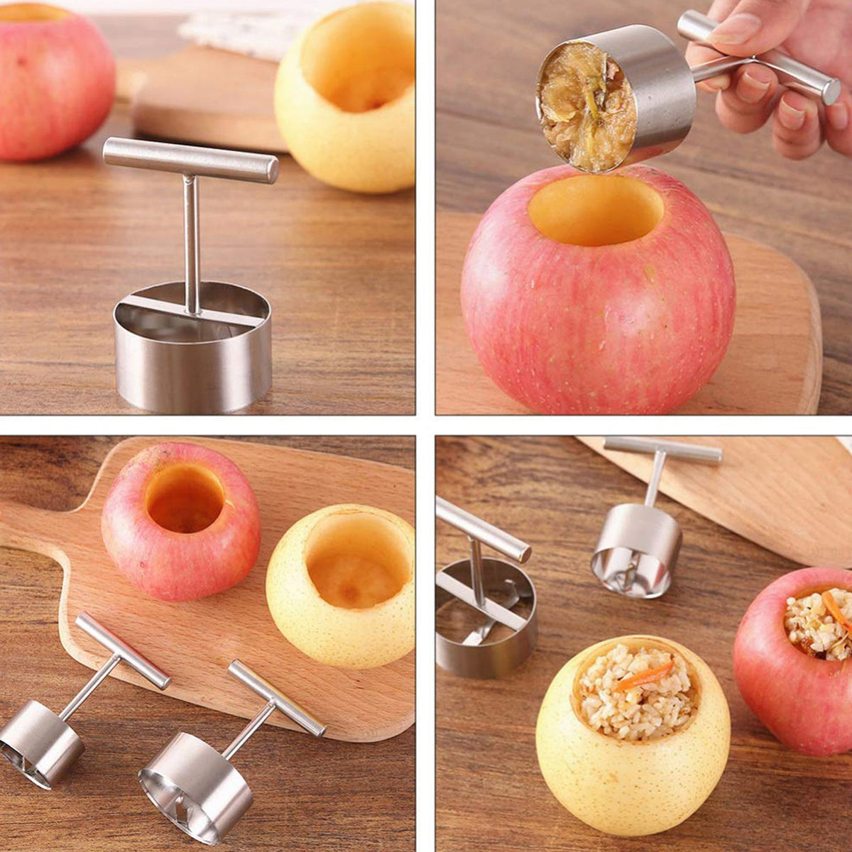 10016 Corer Pear Core Separator Vegetable Core Remover Seeder Cutter Pitter Fruit Hole Remover Coring Tool (1 Pc)