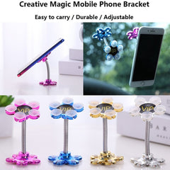 0637A Phone Holder, 360°Rotatable Phone Stand Multi-Function Double-Sided Suction Cup Mobile Phone Holder DeoDap