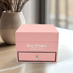 Preserved Eternal Rose Flower Gift Box Drawer with I Love You & Artificial 9 Pcs Rose (1 Set)