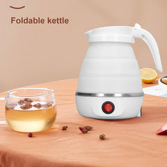 Travel Folding Electric Kettle 600W - (304 Stainless Steel & Silicone)