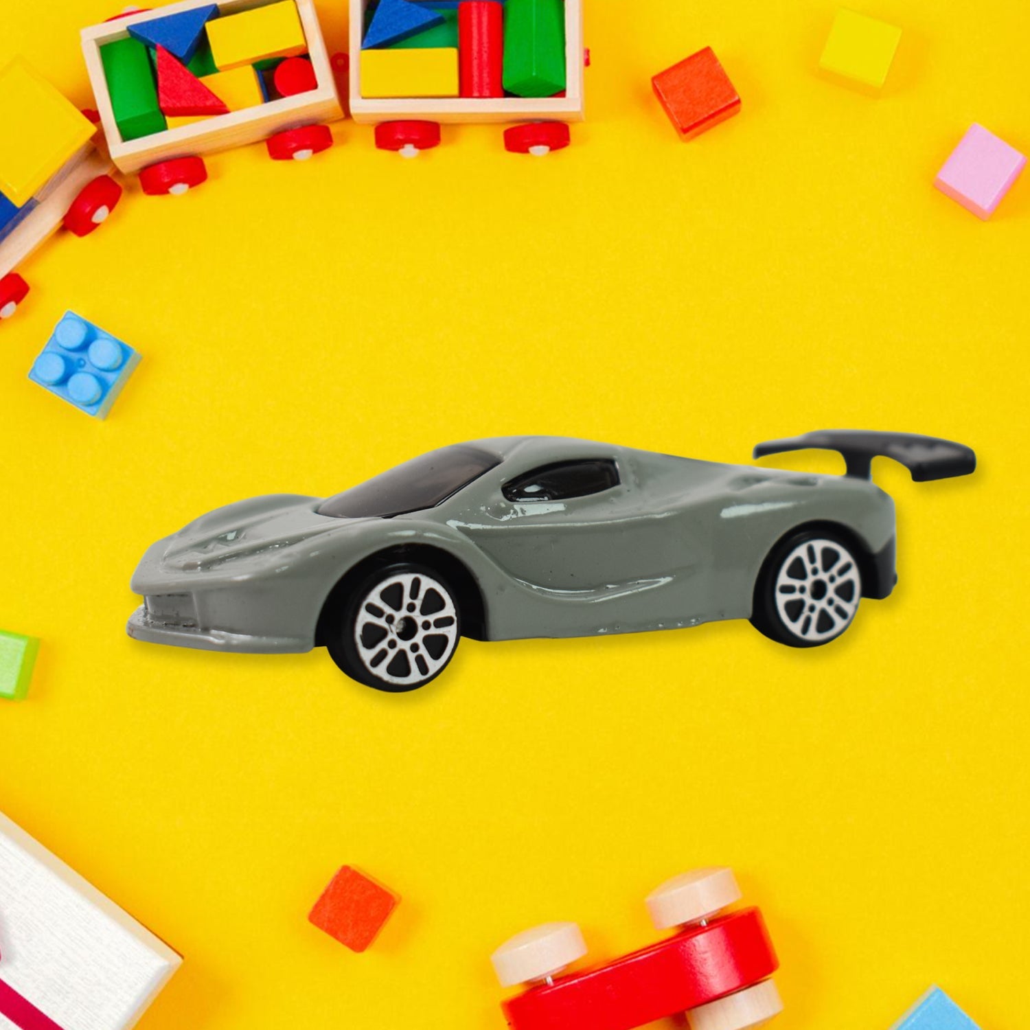 Metal Mini Car Toy, Free Wheel Toy Vehicle (Multicolor / 1 Pc)