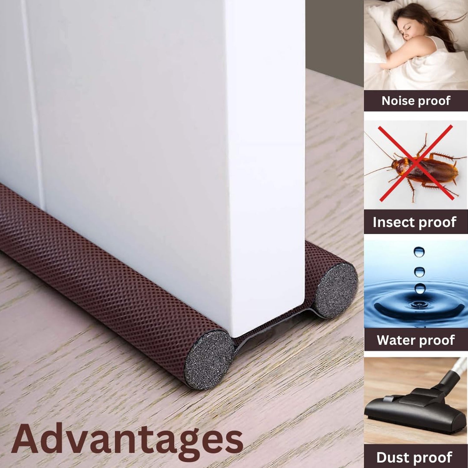 Door Draft Stopper, Twin Draft Stopper / Guard(36 Inch)