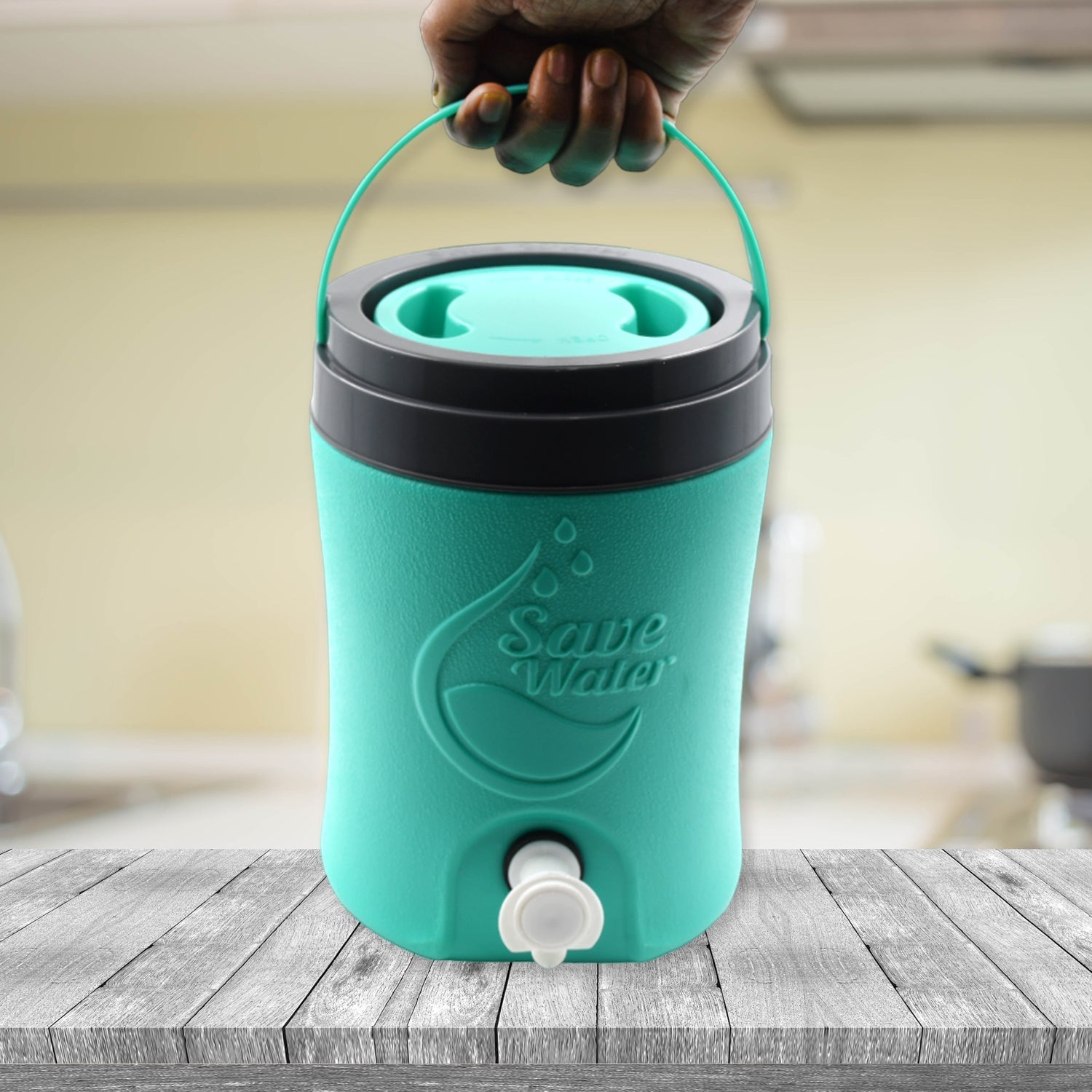 2107  Water Jug Camper with Tap Plastic Insulated Water 3.5 Liter Water Storage Cool Water Storage for Traveling Water Jug 3.5 Ltr