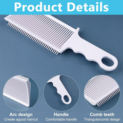 Ergonomic Flat Top Fading Clipper Comb Hair Care Styling | Brushes & Combs (1 Pc)