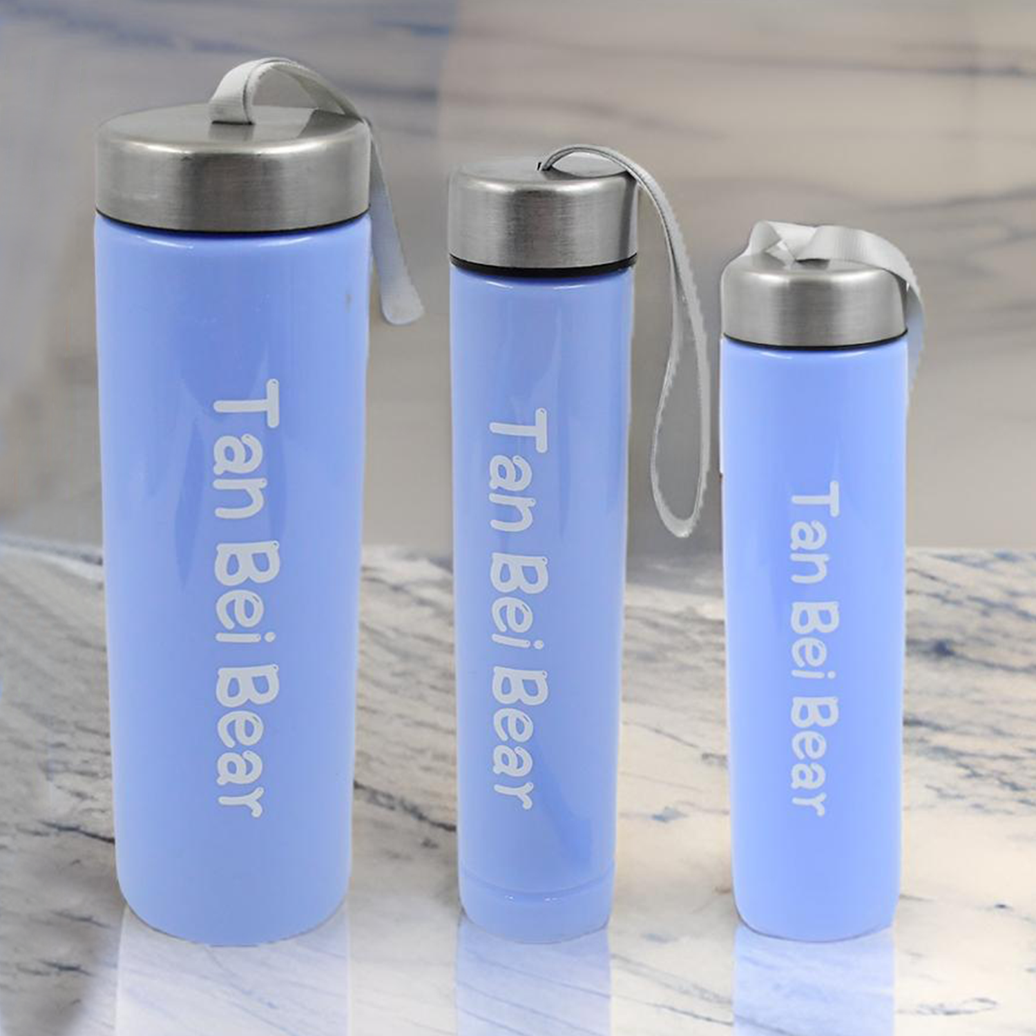 Plastic Water Bottle 3 Different Size Bottle & 1 pc Tumbler With Straw (4 Pc Set)