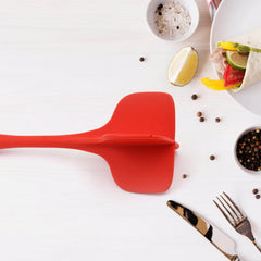 Multipurpose Silicone Mixing & Scraping Spoon (1 Pc / 31 Cm)