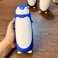 Penguin Water Bottle Penguin Cartoon Water Bottle Funny Travel Mug Insulated, Inner glass Vacuum Water Bottle