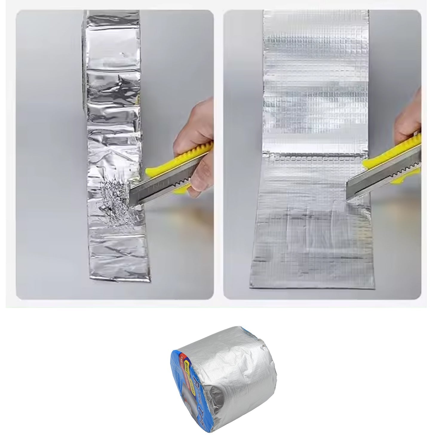 9584 Self-Adhesive Insulation Resistant High Temperature Heat Reflective Aluminum Foil Duct Tape Roll (1 Pc, 1802 Gm)