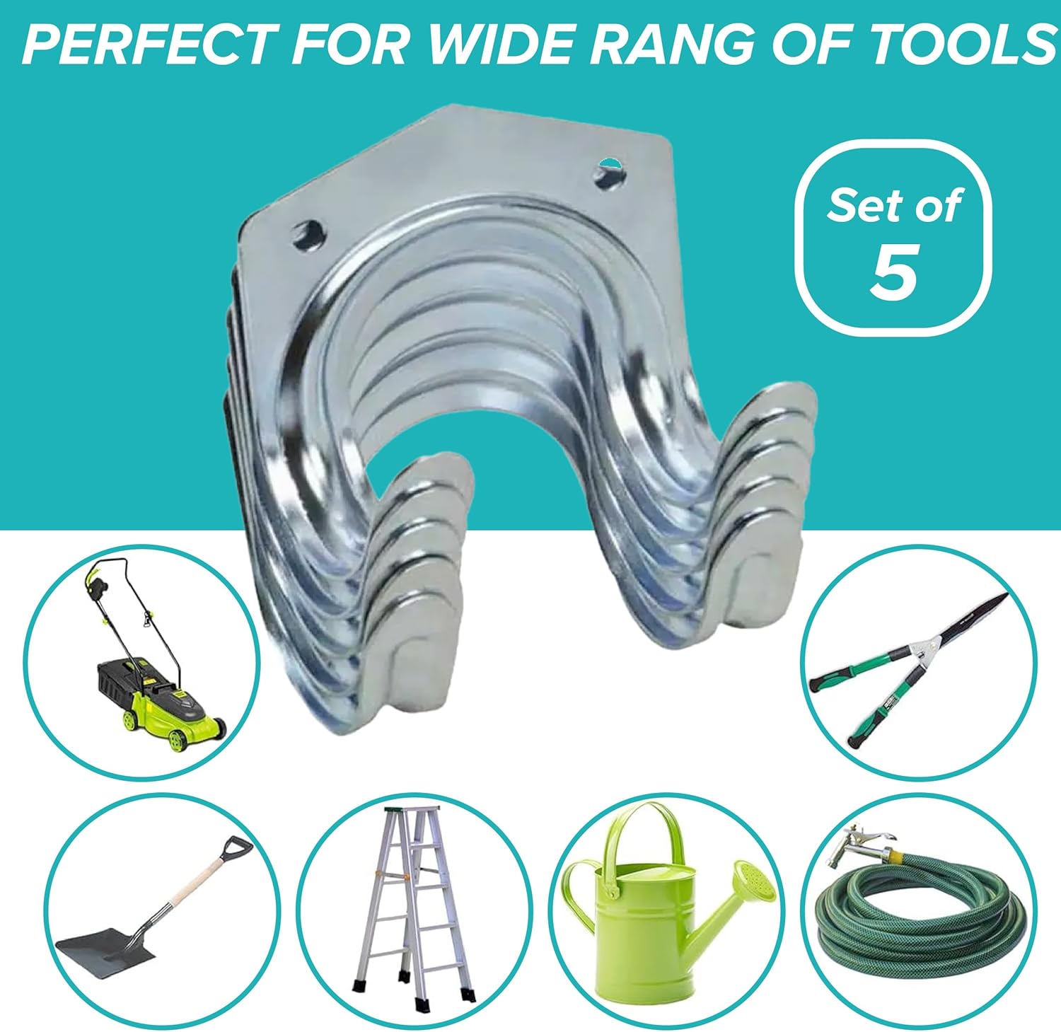 Heavy Duty Tool Hanger Hooks ( 5 Pcs Set )