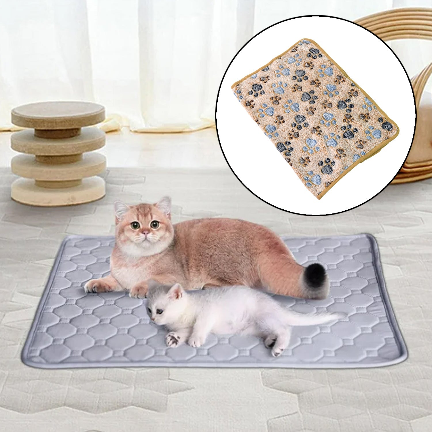 Pet Soft Cat Dog  Blanket / Towel Soft Warm Sleep Mat (60×45 Cm / 1 Pc / Mix Color & Design)