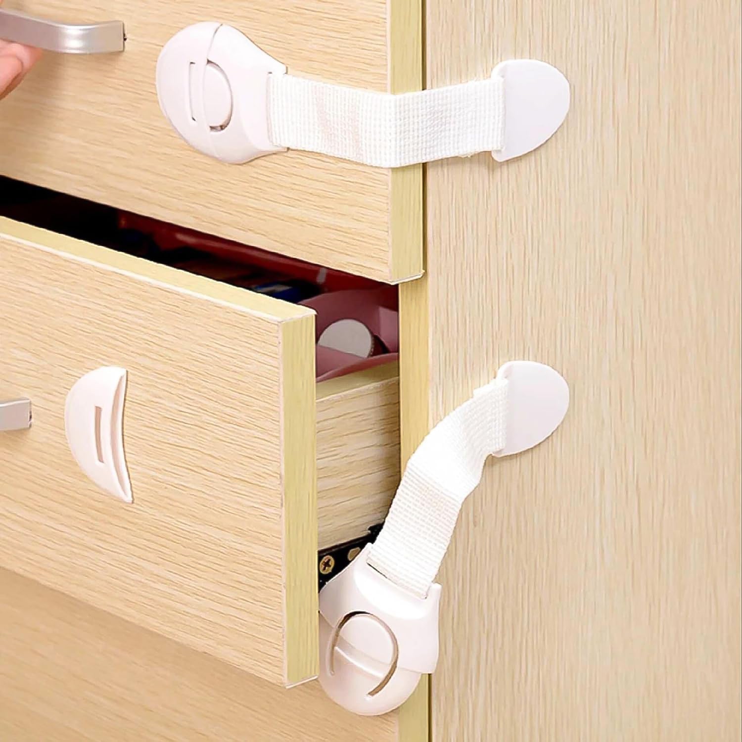 Baby Safety Drawer & Door Strap Locks (1 Pc)