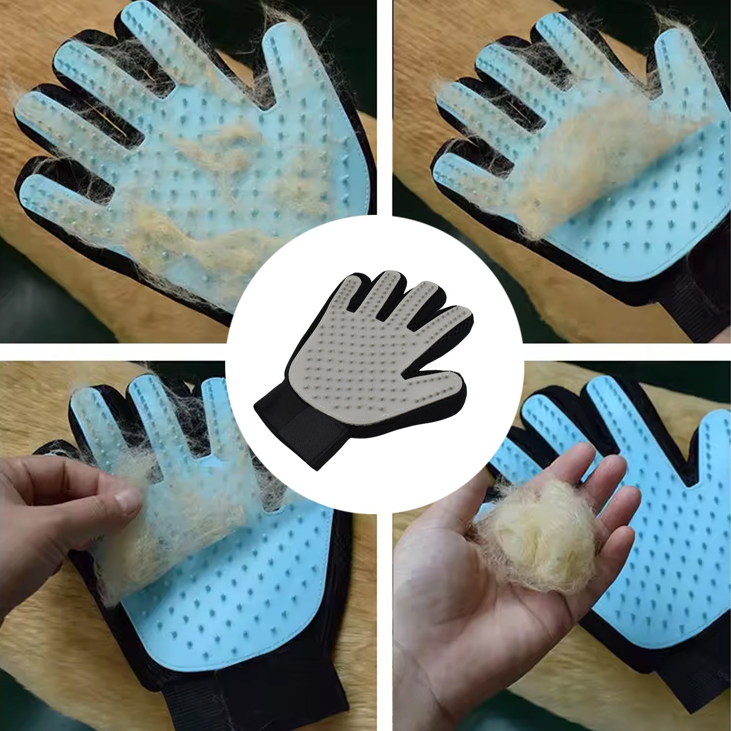 Grey True Touch Gloves, Gloves Bathing Tool (1 Pc)