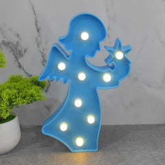 LED Angel Shape Night Light Desk Lamp (1 Pc / Battery Not Included)