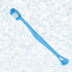 12721 2 in 1 Soft Toothbrush and Tongue With Toothbrush Cover Cleaner Scraper for Men and Women, Kids, Adults Plastic Toothbrush Cover / Case / Holder (1 Pc)