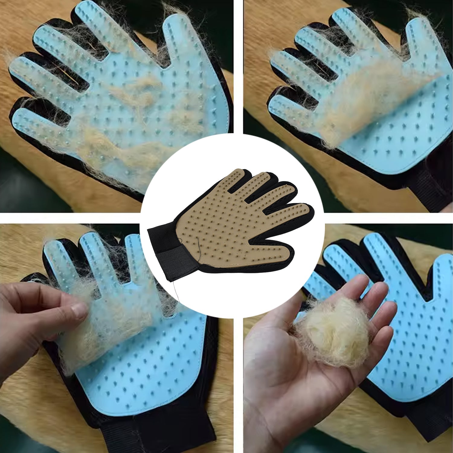 Dark Brown True Touch Gloves, Gloves Bathing Tool (1 Pc)