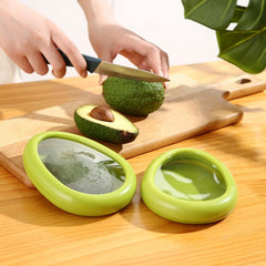 Green Oval Shape Vegetable Container Premium Fruits Saver Keeper (1 Pc)