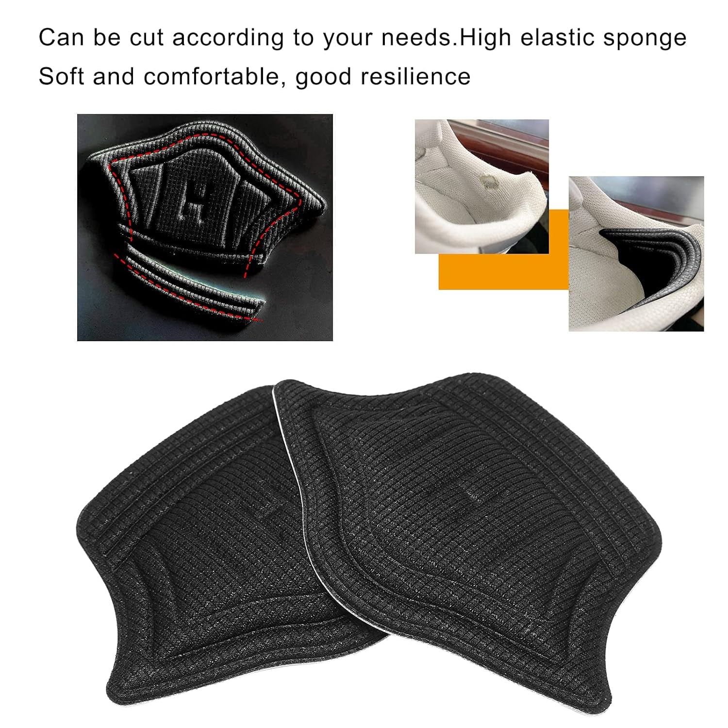 Heel Cushion Pads, Widely Applicable Protective Shoe Insoles (1 Pair)