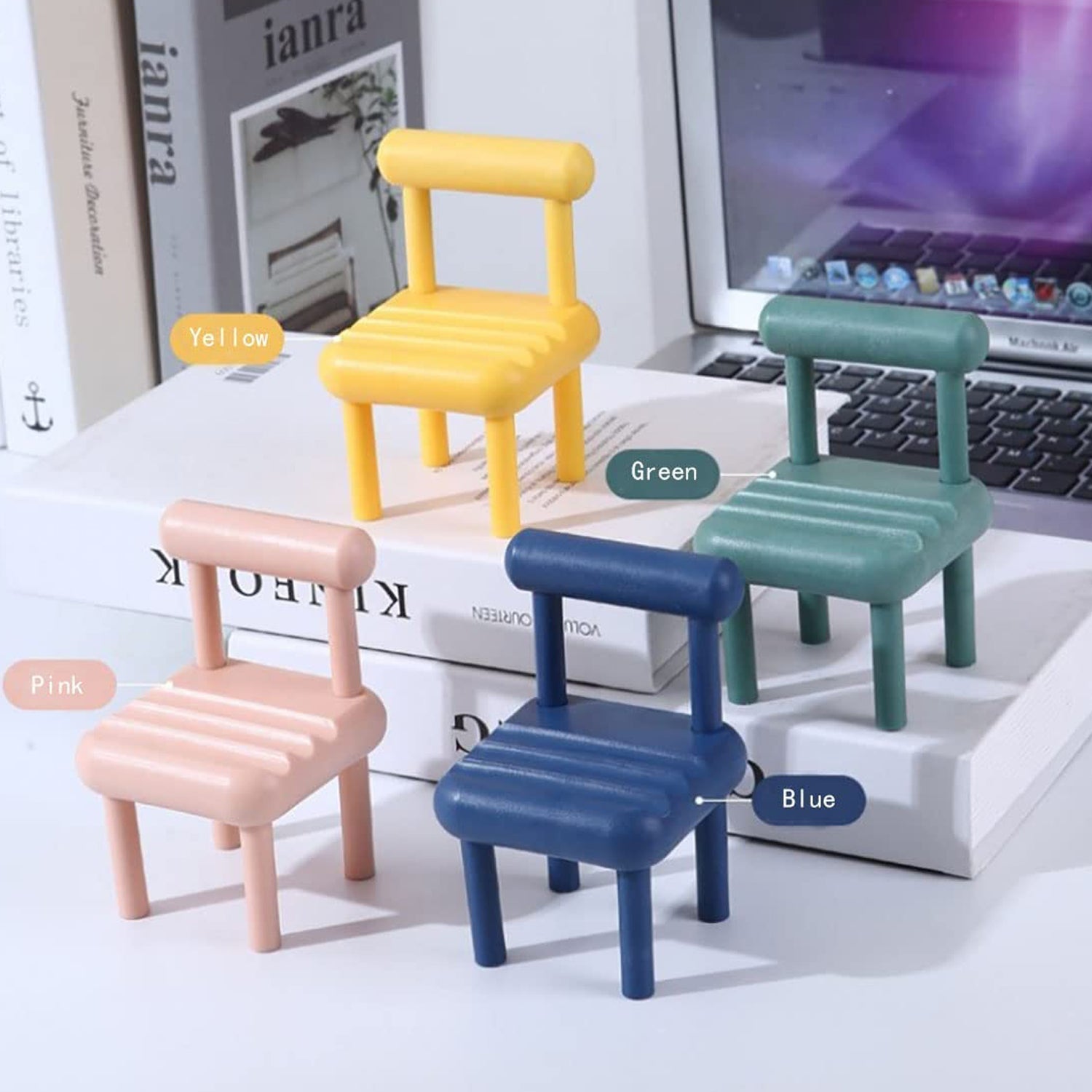 8886 Mobile Phone Holder, Mini Chair Cell Phone Stand, Portable Smartphone Dock, Cellphone Holder for Desktop Design Compatible with All Mobile Phones (1 Pc)