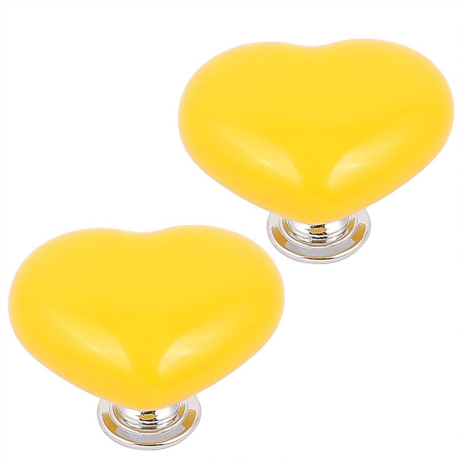 Multipurpose Cabinet Door Handle Drawer, Heart-shaped Knob Pulls Toilet Press Button (1 Pc)