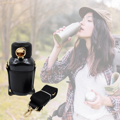 Thermos Steel Bottle, Push Button | Fashion Cup Temperature Display Bottle (420 ML)