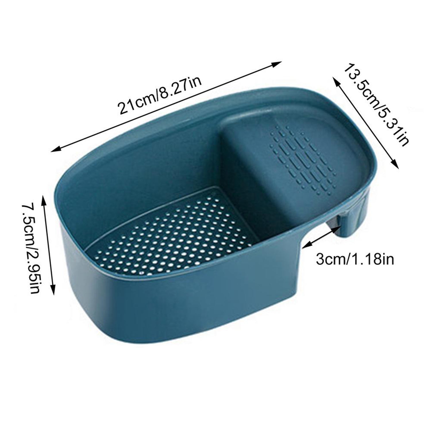 2833 Kitchen Dish Drainer and Drying Rack Sink Basket for Washing Bowls Utensils Vegetables Fruits Storage Organiser DeoDap