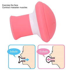 6104a SILICONE FACIAL JAW EXERCISER BREATHING TYPE FACE SLIMMER, BREATHING TYPE FACE SLIMMER FACE LIFT INHALING & EXHALING TOOL, LOOK YOUNGER AND HEALTHIER - HELPS REDUCE STRESS AND CRAVINGS (Card Packing)