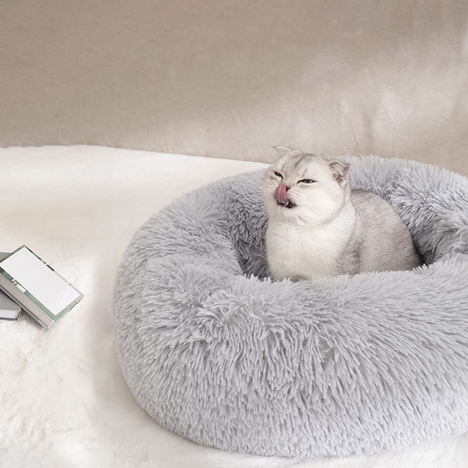 Small Round Dog Beds for Small Dogs and Cats (1 Pc)