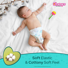 0958 Champs Soft and Dry Baby Diaper Pants  62 Pcs (Large Size  L62)