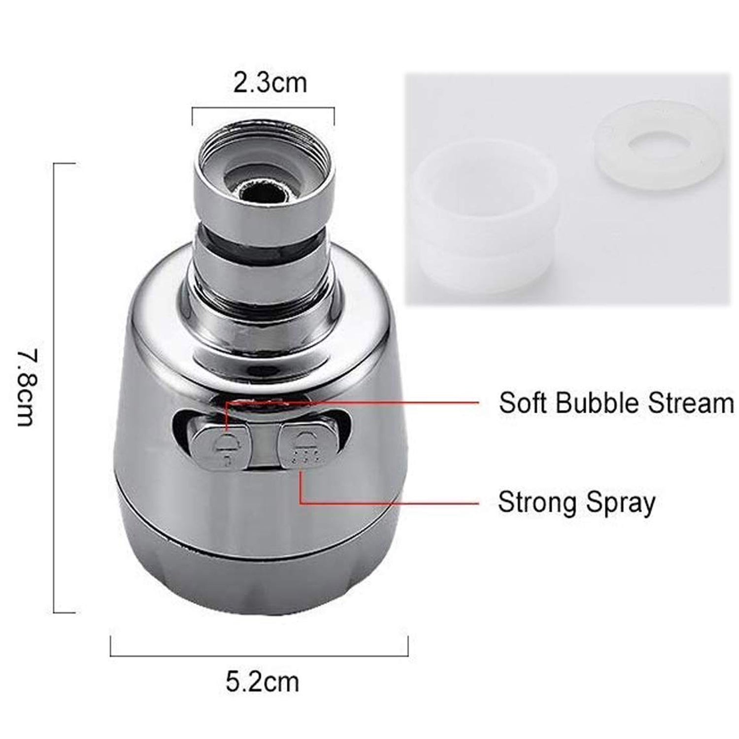 Faucet Kitchen Water Pressure Booster 360 Rotatable Sink head