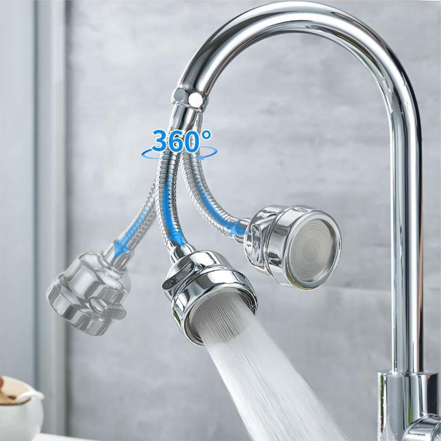 Stainless Steel Water Faucet Sprayer Head (1 Pc / 7 Inch)