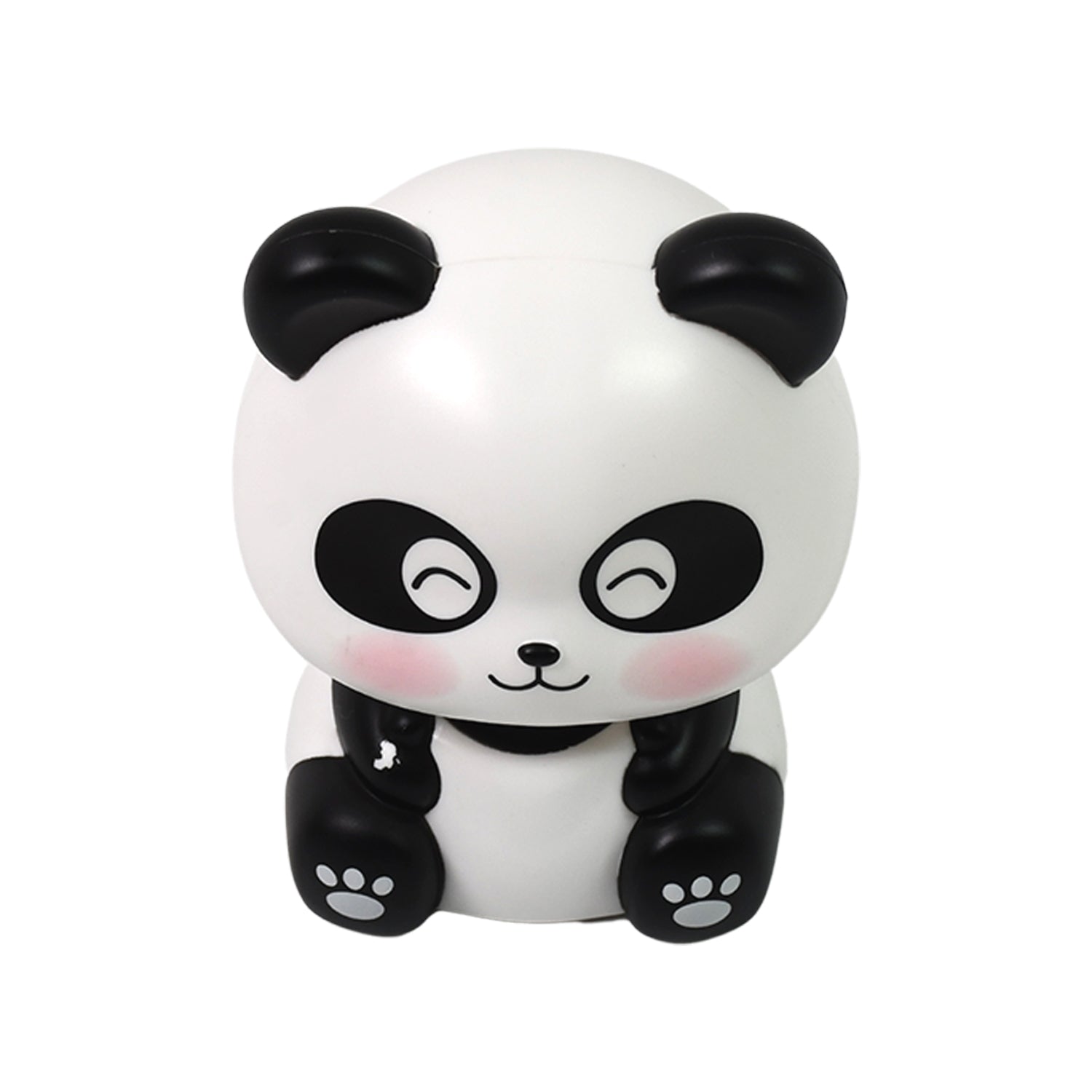 Car Decoration Solar Power Moving Head Panda Statue Creative (1 Pc)