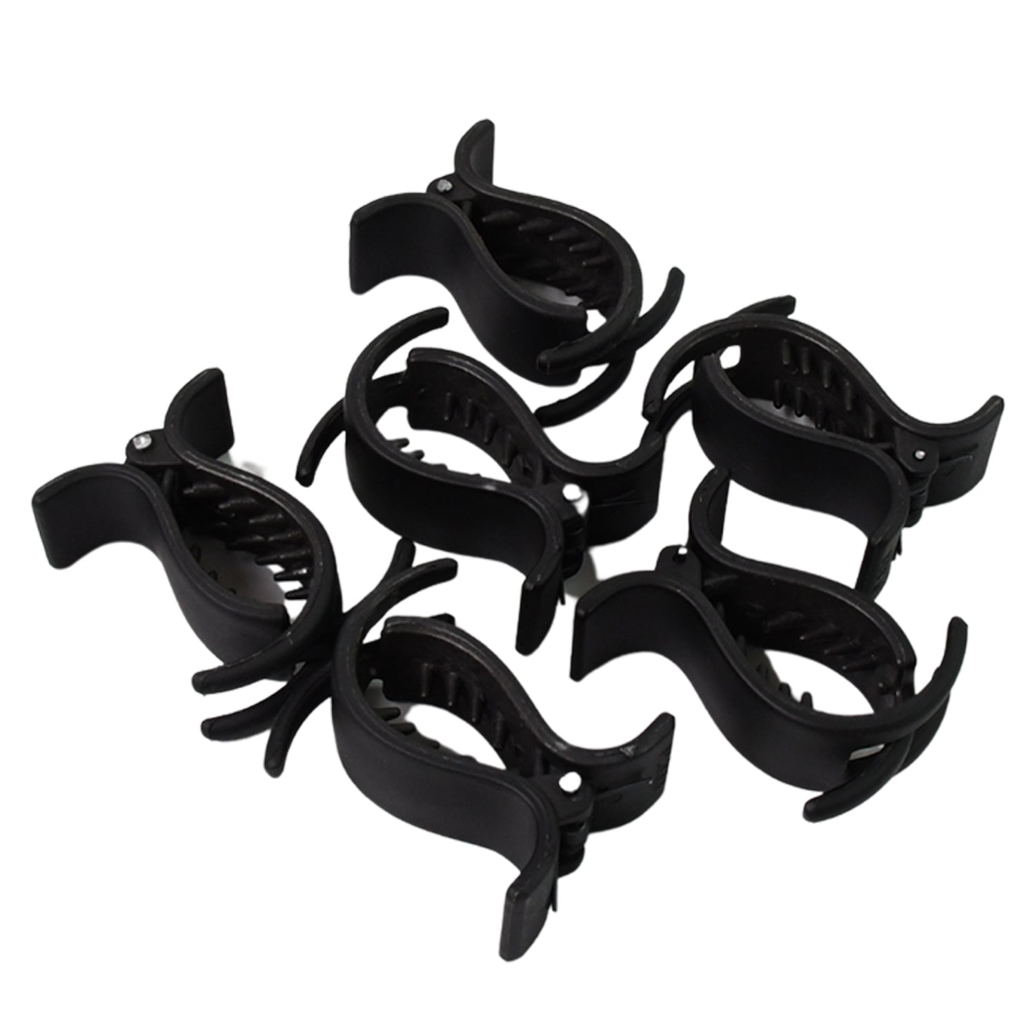 Big Hair Clips for Girls Kids Hair Accessories (6 Pcs Set / Black)