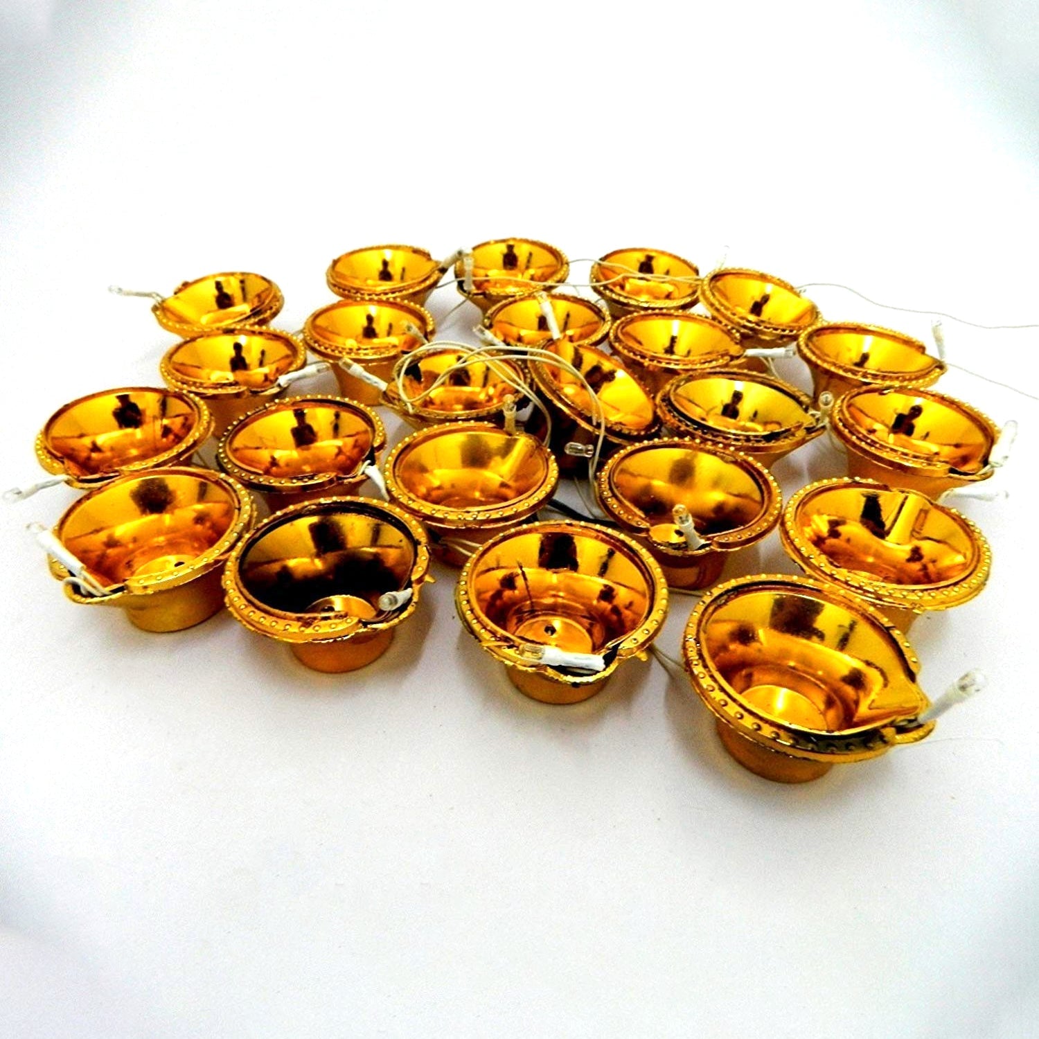 LED Diya Series Light, Fairy Lights for Diwali Decoration (16 Diya)