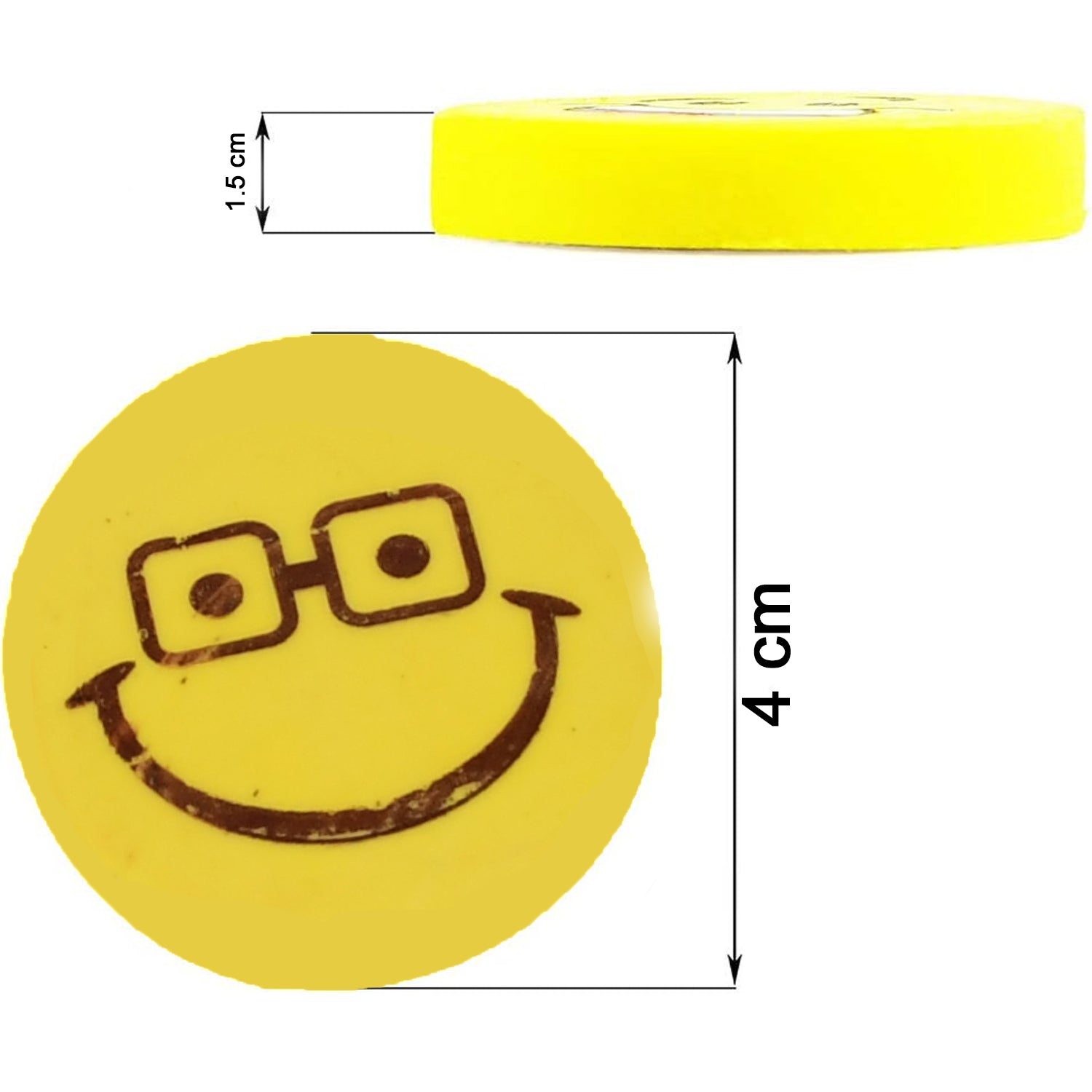 Smiley Design Eraser (1 Pc / Mix Design)